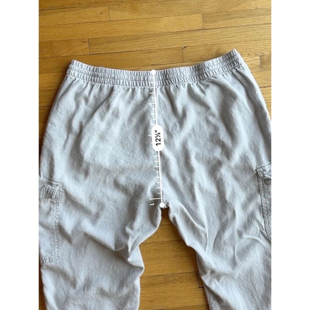Banana Republic Linen Blend Jogger Style Pants Women’s L Euro Summer Chic Comfy